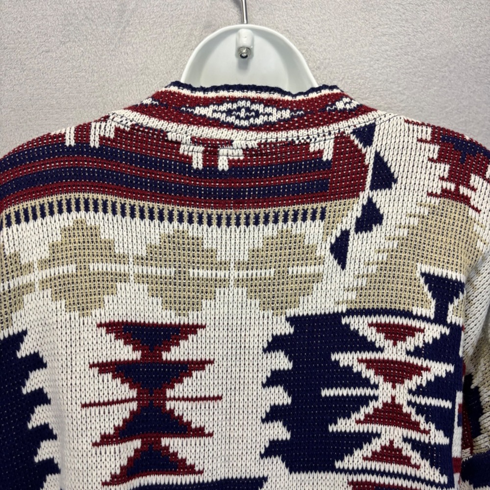 Vintage 90s Jessica Roberts Oversized Southwestern Sweater Women Large Geometric - Picture 4 of 12